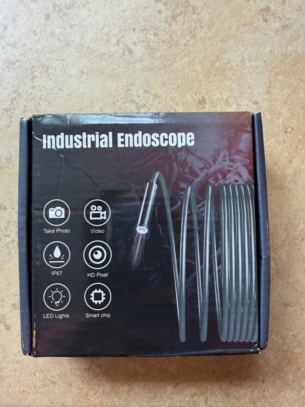 Industrial Endoscope Inspection Camera - Black